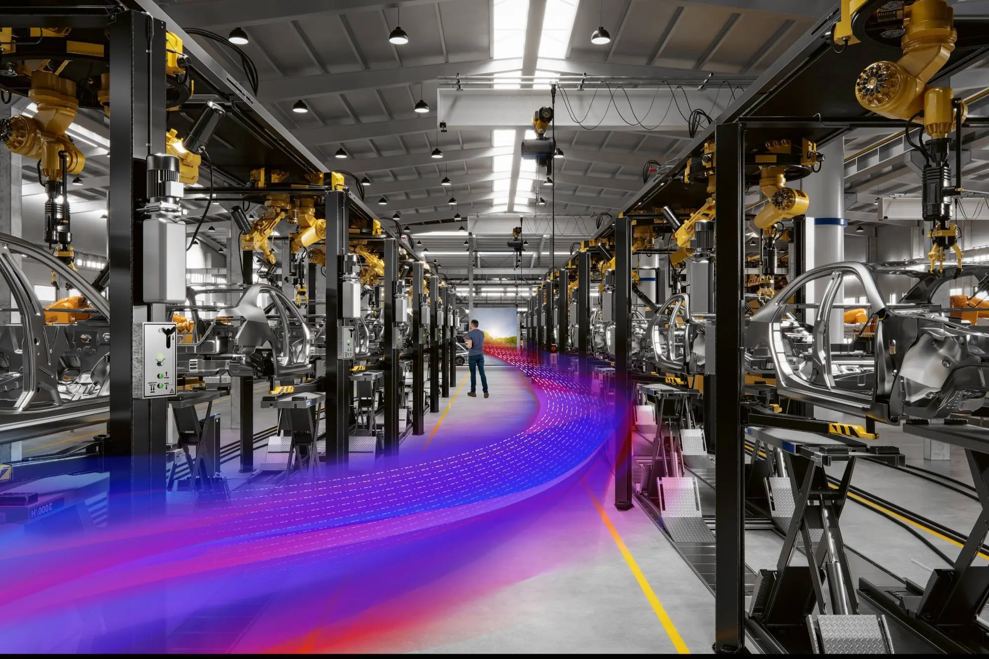 Photographie d'une usine